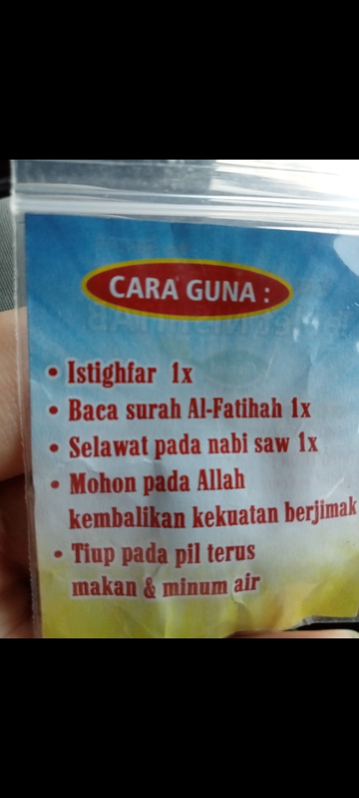 Kapsul Tambah Tenaga